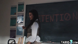 Teen has to fuck in front of her teacher