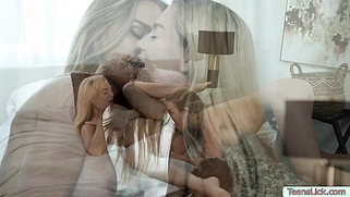 Two lesbian apply their techniques on pussy licking