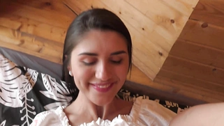 Beautiful Cute Busty Brunette Teen Screwed Hard