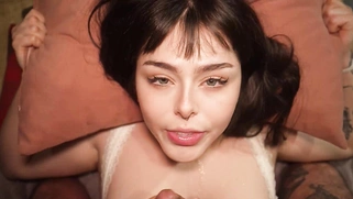Cute Busty Stepdaughter Deepthroats Stepdad’s Cock