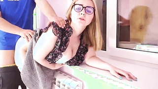 Big Natural Tits Blonde Milf Gets Fucked Hard