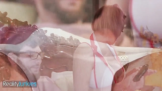 Big Tit Nurse Dee Williams helps patient with cum sample