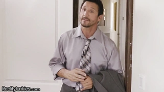 Teen Babysitter Roleplays Wife for DILF Dick