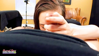 Brunette Coed Lucy Messy Ass Licking Deep Anal Ride Passion!