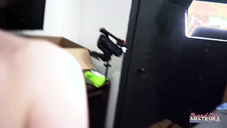 Horny Blonde Cutie Keyton Sucks A Dick And Ass And Gets Her Pussy Banged!