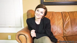 Bigtit amateur teen Kylie masturbating on a casting couch