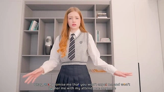 Skinny Redhead Teen Screwed Hard By The Principal