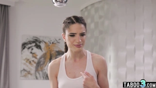 Skinny Arab teen wants fun on two dicks