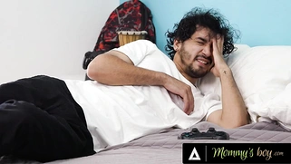 Concerned Stepmom Christie Stevens Lets Her Gamer Stepson Fuck Her For Exercise