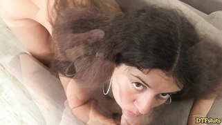 Katy West Pierced Petite Deepthroat and Creampie Fuck