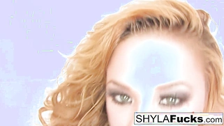 Shyla gives you a seductive solo and strip.