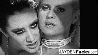 Kelly Surfer and Jayden Jaymes enjoy some lesbian pleasure.