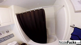 Nicole Aniston getting banged in the shower in the Hot Home movie