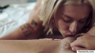 Two Blondes Passionate Lesbian Sex