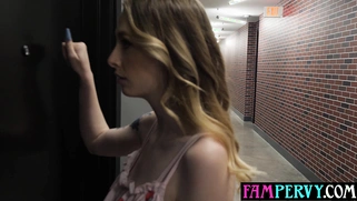 Stepson sharing his GF with perv stepdad