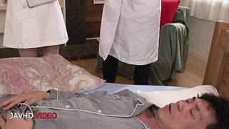 Naughty Asian Nurse Ui Kinari Delivers Warm Blowjob Treatment