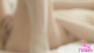 Hot Skinny Oriental Coed Lynn Sucking Her Glass Dildo!
