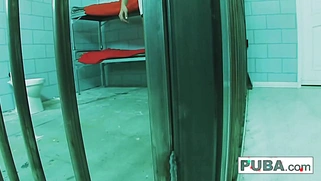 Big Tit Blonde MILF Loves Making Herself Cum Behind Bars