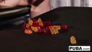 Big Tit Blonde Slut Stuffing Her Licorice into the Wrong Hole