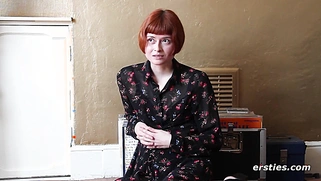 Hot Redhead Films Her First Solo Video