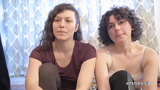 Hot Lesbian Babes Play With Bondage
