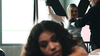 Submissive girlfriend fisted by bfs small tits mistress
