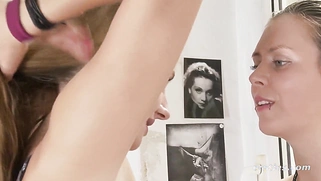 Alba Licking Sophie's Sweet Pussy on the Window Sill - Ersties