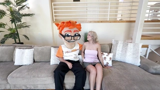 I made Annaleigh Reno deepthroat my big dick then ride hardcore until cumshot covered her tits