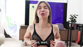 Huge Cock Barely Fits Inside Tight Teen Ass