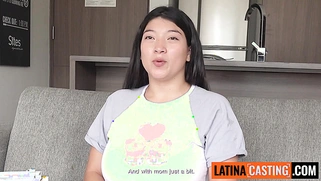 This BUSTY ASIAN LATINA let me ROUGH fuck her holes