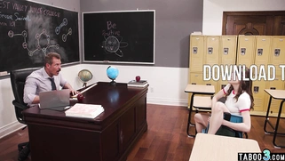 Squirter teen asks teacher to taste her