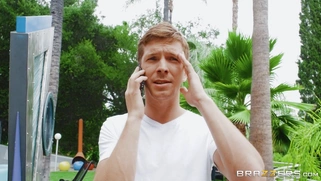 Stacy Jay coat up her luscious tits with soap while scrubbing