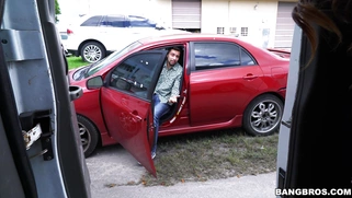 Kelsi Monroe is hunting for a hard cock on the street