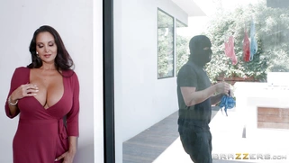 Ava Addams caught the panties' thief and invited him in the house