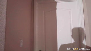 Big titted bride August Taylor getting pussy banged standing