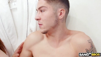 Chanel Preston amazed by the size of her stepson's cock