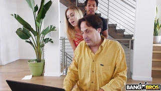 Haley Reed gets fucked and her dad is none the wiser