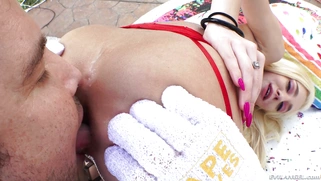 Tiffany Watson flaunts her vastly gaping fucked rectum