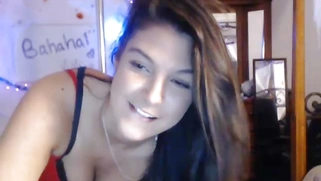 Busty amateur dildoing her pussy till orgasm