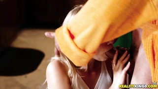 Riley Star orally pleasures the cock in POV