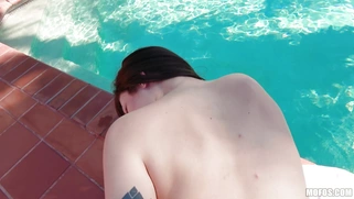 Piper June gets doggystyled poolside