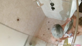 Aaliyah Hadid gets her big tits fucked in the shower